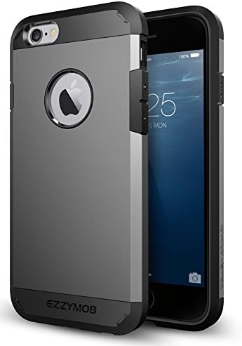 EZZYMOB iPhone 6 case and iPhone 6 plus case cover, Heavy duty Hybrid Armor Case, Shockproof TPU Rubber and Polycarbonate case for apple iPhone 6/6s and apple iPhone 6 Plus.
