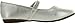 Little Angel Girls Kelly-767E Leatherette Round Toe Rhinestone Mary Jane Ballerina Flats