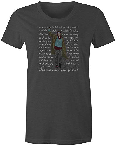 9 Crowns Tees 80's Classic John Bender Graphic Shirt-Juniors Charcoal-Medium