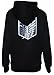 UGET Women's Attack on Titan Long Sleeve Hoodies Sweater Jacket Costume Coats Asia XXL Black