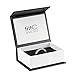 Tiitc Rings for Men Women Tungsten Carbide Meteorite with Blue Carbon Fiber Wedding Engagement Band 8mm