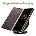 BENTOBEN Genuine Leather Galaxy Note 9 Wallet Case, Heavy Duty Rugged Protective Phone Case Cover with Flip Kickstand Credit Card Slot Cash Holder for Samsung Galaxy Note 9, Brown