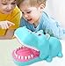 Practical Jokes Hippo Dentist Biting Finger Fun Games Funnier (Blue & Big Size)