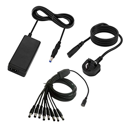 DC 12V 5A CCTV Power Supply Adapter 8 Split Power Cable for CCTV Security Camera