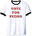 South Horizon Vote for Pedro - Ringer T-Shirt Youth~White/Black~Youth MD