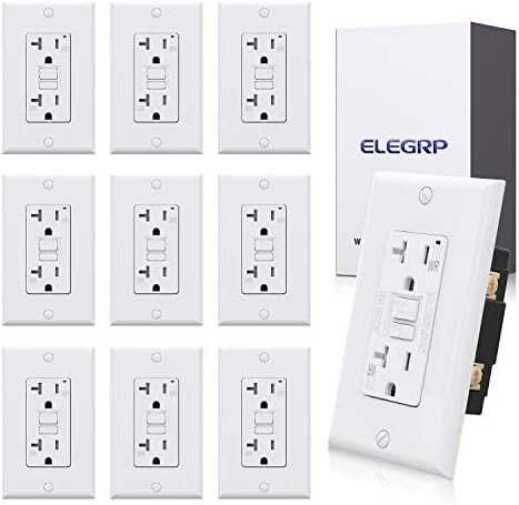 thumbnail image 2 of ELEGRP GFCI Outlet 20 Amp, Self-Test GFI Electrical Bhutan 2 of 13
