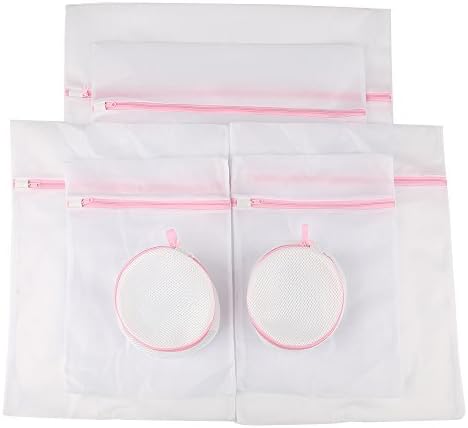 BFU 8 Pieces Premium Delicates Mesh Laundry Bags and Double-Layered Mesh Bra Washing Bags with Rust Proof Zipper for Underwear, Garment, Bra, Blouse, Lingerie, Socking, Baby cloth, Travel Laundry Bags