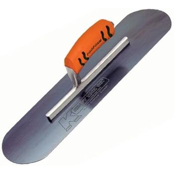 Kraft Tool CF295BPF Blue Steel Pool Trowel with ProForm Handle, 20 x 5-Inch