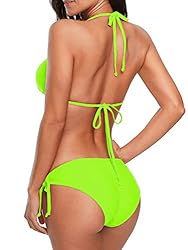 American Trends Women's String Two Piece Halter Top