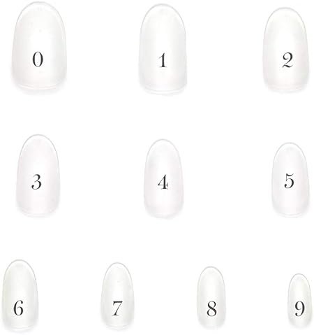 Amazon 使いやすい少量パックネイルチップ クリア 少量セット100枚入り 10サイズ 各10枚 サンディング加工済 ジェルネイル ネイルアート ネイルタウン ネイルチップ 通販