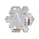 Mirror 12 Piece Hexagon Acrylic Mirror Wall Stickers Wall Decor Home Decoration
