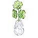Swarovski Crystal Flower Dreams - Four Leaf Clovers Decoration Figurine 5415274