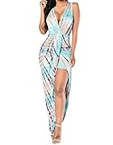 JomeDesign Women's Summer Sleeveless Cutout Ruffle Sexy Maxi Dress