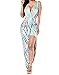 JomeDesign Women's Summer Sleeveless Cutout Ruffle Sexy Maxi Dress