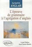 L'épreuve de grammaire à l'agrégation d'anglais by 