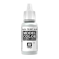 Vallejo Silver Model Color Paint, 17ml