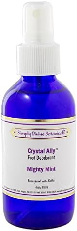 Simply Divine Botanicals Crystal Ally Mighty Mint Foot Deodorant Spray- 4 oz