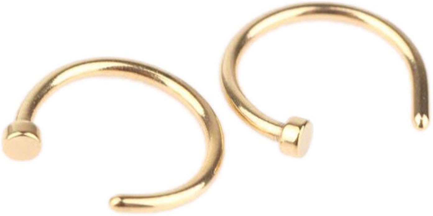 5 Stück Nasenringe Ketten - Gold Nasenstecker Über-der-Nase Schmuck