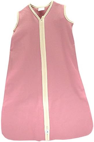 Organic Sleeveless Interlock Newborn Cozie Sack (S - 3-6 Mo., 11-18 lbs., 23-26 inches, Pink)