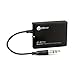 Bluetooth Transmitter, iClever Wireless Portable Transmitter (Connected to 3.5mm Audio Devices, Paired with Bluetooth Receiver. TV Ears, Bluetooth Dongle, A2DP Stereo Music Streaming), Black