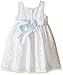 Pippa & Julie Girls' Ivory and White Brocade Dress