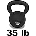 Titan Fitness 35 LB Cast Iron Kettlebell, Single Piece Casting, LB Markings, Full Body Workout