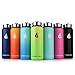 HYDRO CELL Stainless Steel Water Bottle w/Straw & Wide Mouth Lids (40oz 32oz 24oz 18oz) - Keeps Liquids Hot or Cold with Double Wall Vacuum Insulated Sweat Proof Sport Design
