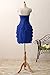 YuNuo Short Chiffon Sweetheart Evening Bridesmaid Party Cocktail Prom Dresses Royal Blue 2