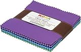 Robert Kaufman CHS-158-43 Kona Cotton Solids Sunset Charm Square 43 5-inch Squares Charm Pack