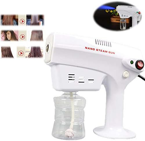 ポータブルナノヘアスチームガン ヘアフェイスケアスプレー パーマと染めた髪の水