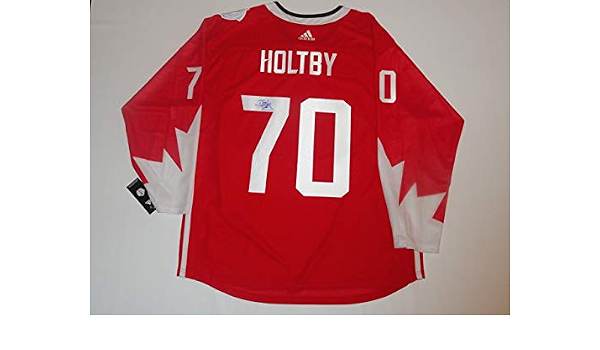 BRADEN HOLTBY SIGNED 2016 TEAM CANADA 