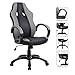Smugdesk Office Chair, High Back Ergonomic Gaming Desk Chairs for Computer with Lumbar Support, Bonded Leather, Adjustable Swivel Comfortable Rolling Chair