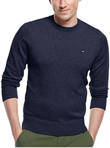 Tommy Hilfiger Signature Solid Crew-Neck Sweater Estate Blue, Large