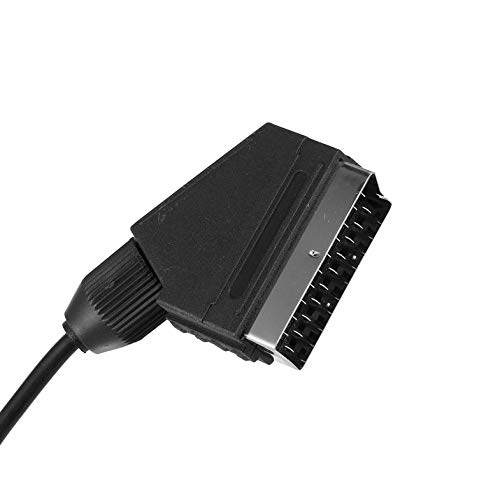 CloverUS 1.8m PVC RGB Scart Video AV Cable Cord Lead for PAL Super Nintend N64 NGC SNES