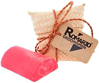 Romario Groomsmen - - PAPAYA WILD HONEY Aromatherapy Hand Made Luffa Soap (Natural Loofah Sponge Scrubber with Bar Soap) 100g Brightening Soft Skin in Unique Handcraft Packaging as Gifts Souvenir
