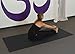 Extra Wide and Extra Long 1/4'' Deluxe Yoga Mat - Black