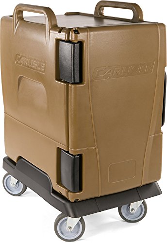 Carlisle IT40043 Cateraide IT End Loading Insulated Food Pan Carrier, 6 Pan Capacity, Caramel
