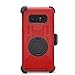 J.west Note 8 Case, Galaxy Note 8 Case Belt Clip, Heavy Duty Shockproof Kickstand Full Body Rugged Bumper Hybrid Holster Protective Case for Note 8 Red