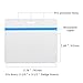 10 Pack Heavy Duty Horizontal Name Tag Badge ID Card Holder with Blue Zipper, More Thicker than Standard PVC, by KEYLION