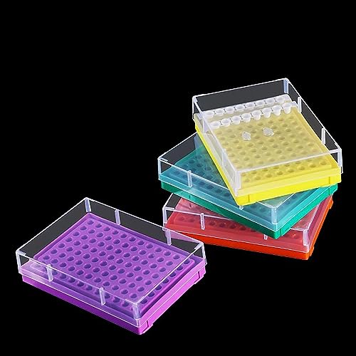 Porta Provette PCR Da 96 Posti Con Coperchio - Ideale Per Laboratori (colore Viola) - Foto 10