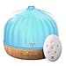 500mL Diffusers for Essential Oils, TaoTronics Diffuser with Remote Control Up to 20 ft, Wood Grain Base, Cool Mist Humidifier for Kids, Dual Mist Mode, 14 Colors Lighting & Waterless Shut-Off