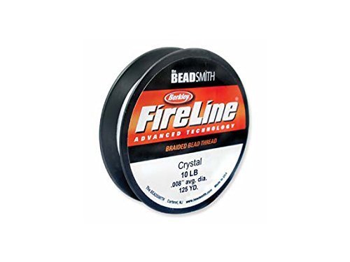 Beadsmith FireLine Braided Beading Thread 10LB Test Crystal Clear 125 Yards