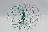 Flow Ring Kinetic Spring Toy in color! EMERALD GREEN