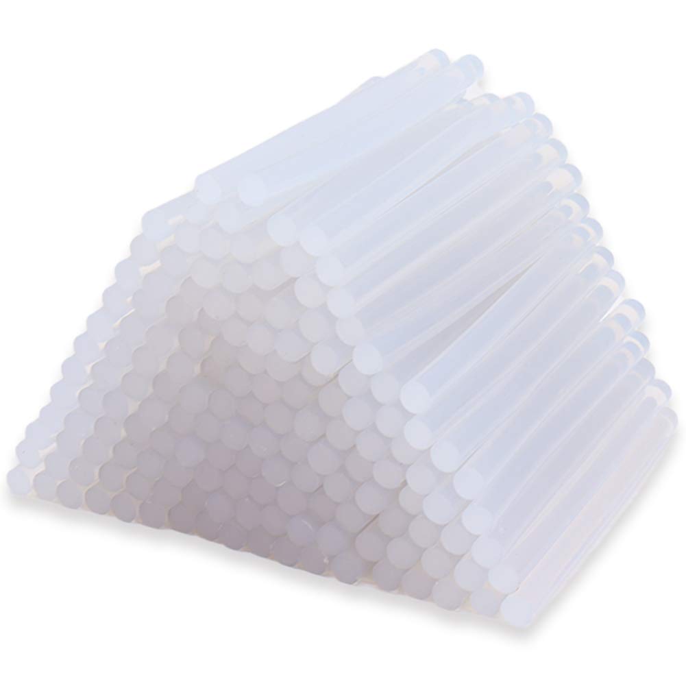 Leeyunbee 150 PCS 7mm x 100mm Hot Glue Sticks, Strong Adhesive Premium Hot Melt Strip for DIY Crafting, Plastics, Fabric, Woodworking, Ceramics, Electronic Component, Paper Products， Rubber