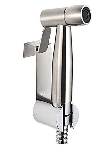 Hand-held Stainless Steel Bathroom Bidet Bidet, Toilet Sprayer Kit, for Toilet and Personal Hygiene Cleaning (Stainless Steel Nozzle)