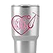 RN BSN LPN CNA LPN NP Nurse Heart Stethoscope Vine Monogram Decal Sticker for Tumblers, Laptops, Clipboards, Planners, Etc