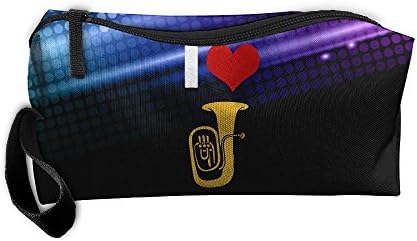 I Love Tuba Travel Toiletry Bag Makeup Pouch Organizers
