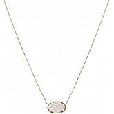 HS VALUES Crystal Stone Pendant Necklace - Elegant 14K Gold Plated Jewellery - Chic Gold Plated Pendant - Fashionable Women’s Necklace - Stylish Gemstone Necklace - Versatile Pendant