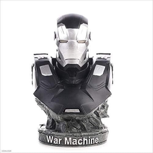 JTWMY Toy Model Movie Character Avengers Ornaments Souvenir/Collectibles/Crafts/Gift War Machine Bust Statue 17cm Toy statue