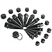 BodyJ4You Gauges Kit 24 Pieces Tapers and Plugs 00G-20mm Big Gauges Stretching Set